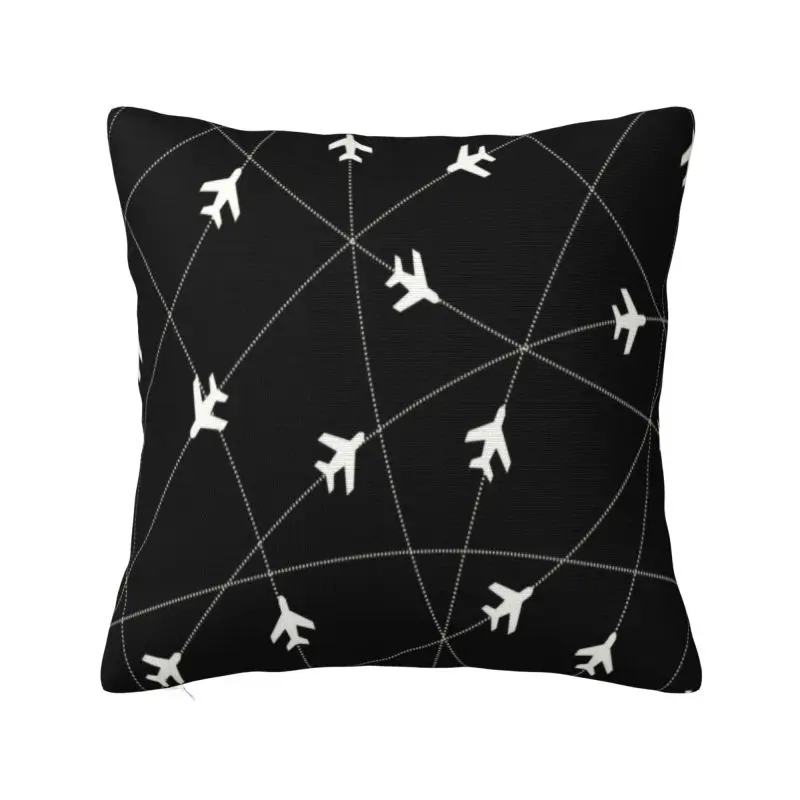 Custom Air Traffic Controllers Pillow Case Fighter Pilot Aircraft Chair Cushion Cover Square Pillowcase