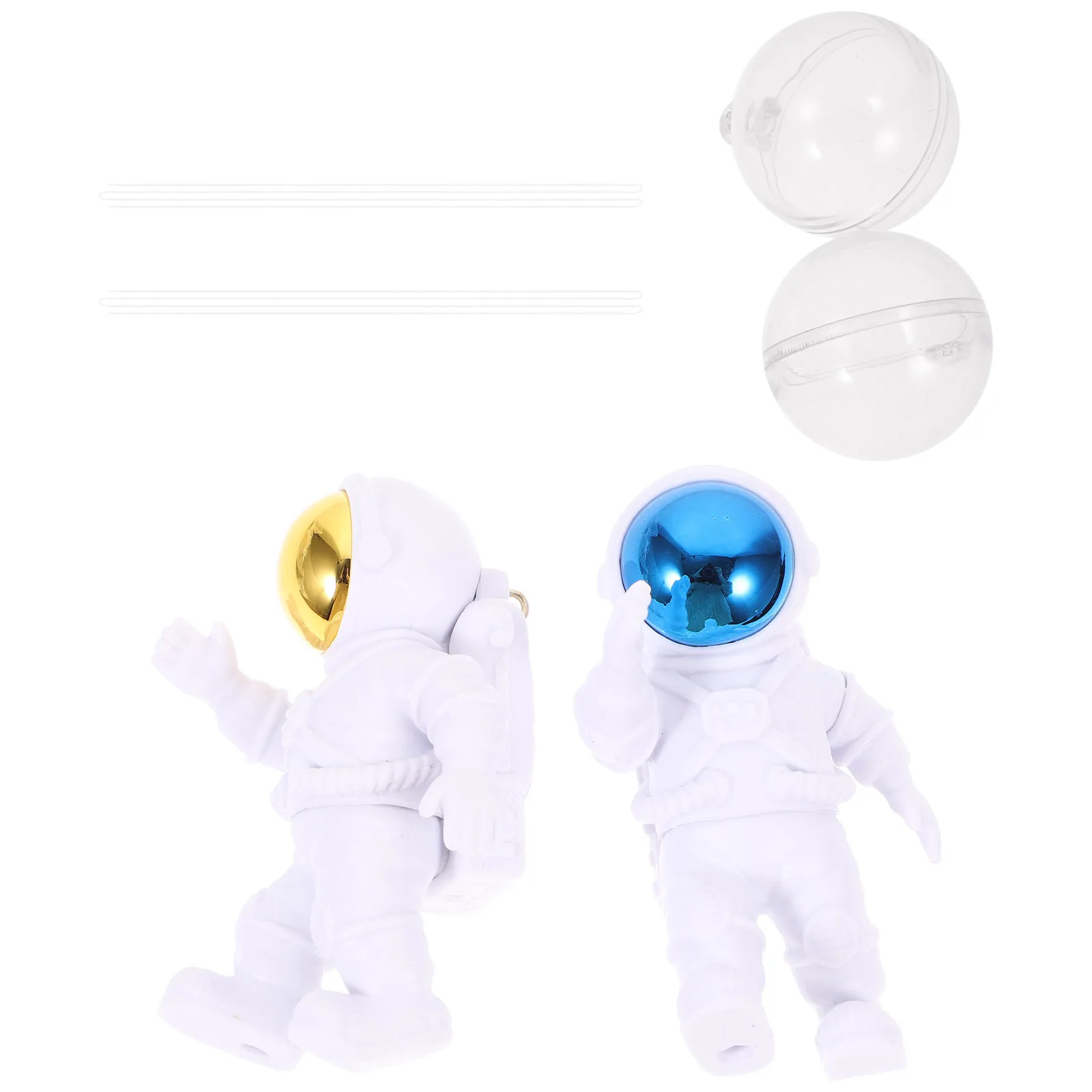 

2Pcs Floating Spaceman Decor Resin Aquarium Ornament Fish Tank Astronaut Lively Scene Decoration Floating Fish Tank Decorations