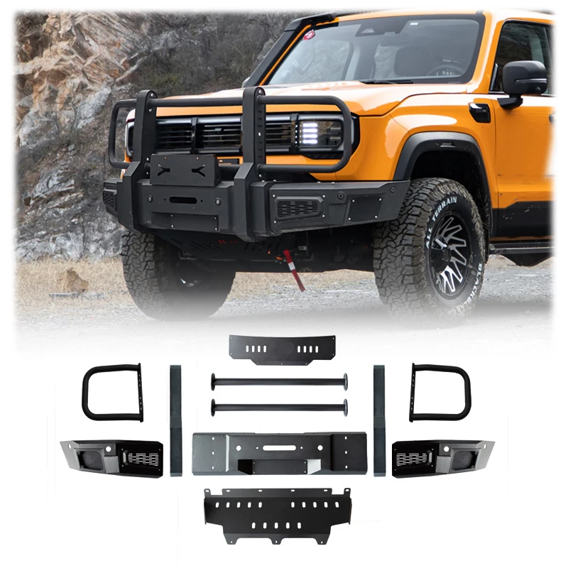 

Top 4X4 Steel Auto Parts Exteriors Bull Bar Front Bumper For BAIC BJ40PRO 2024 2025