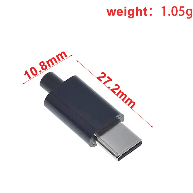 1/3/5Set Type-C Mirco USB Connectors Male Jack Tail Plug Electric Terminals Conector Case Phone