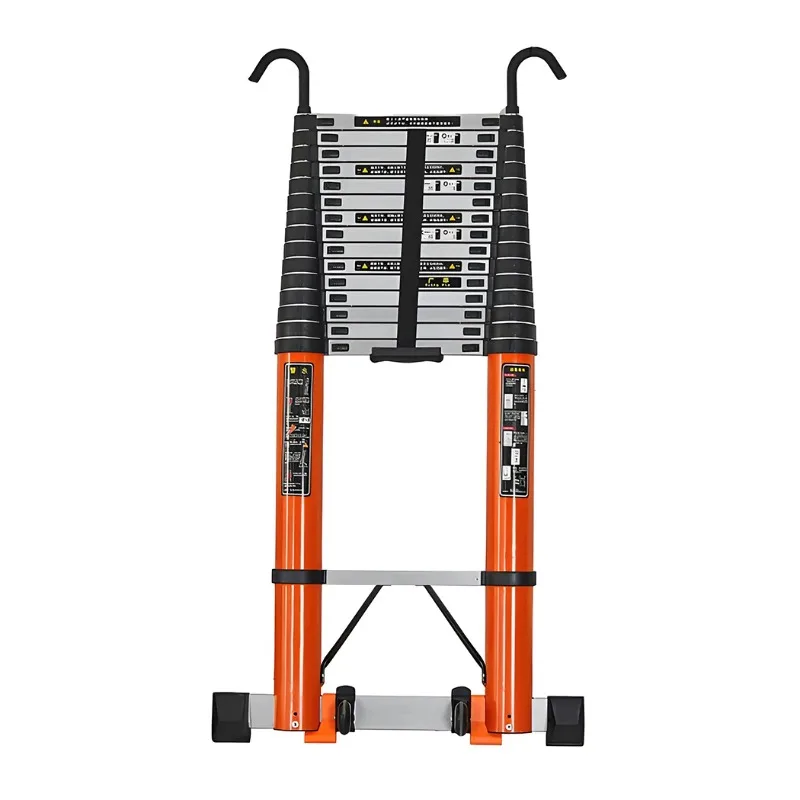 Telescopic Extension Ladder Portable Aluminum stairs Multifunctional folding ladder load 150kg