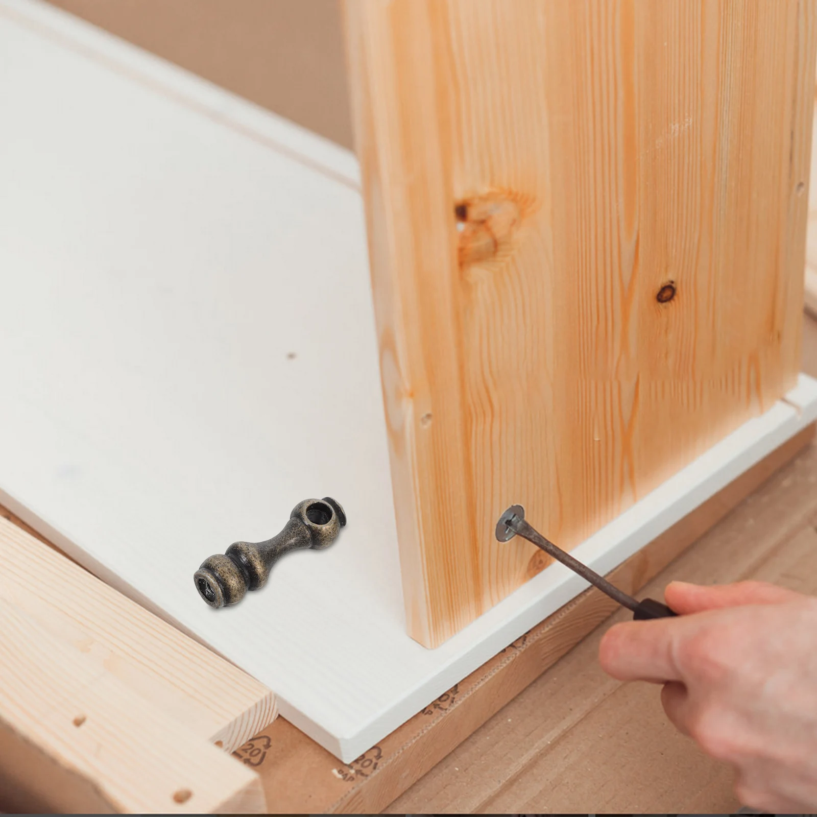 

10 pcs Zinc Alloy Cabinet Metal niture Connectors Multi-Functional Rail End Caps Decorative Spindles Replacement Hardware