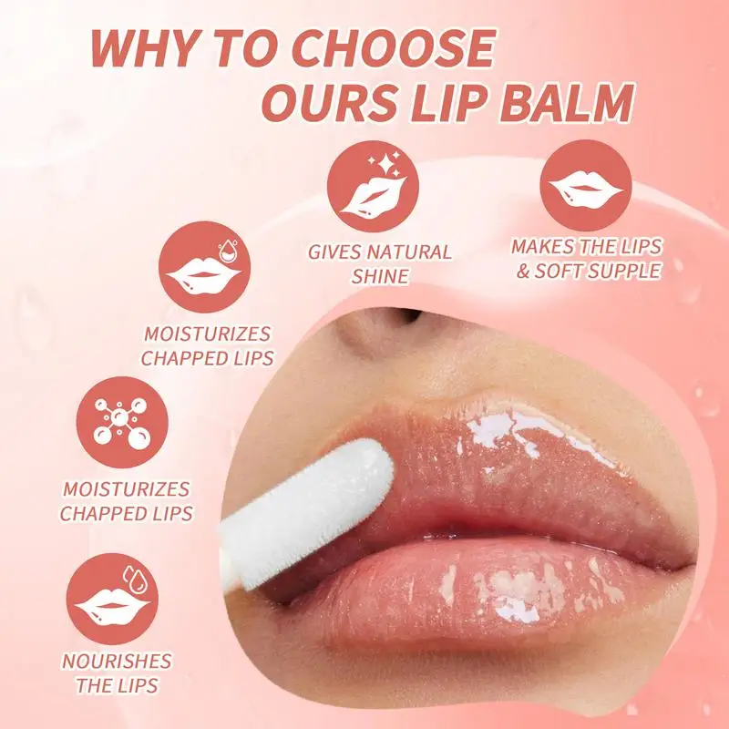 Hydrating Lip Glow Oil Nourishing Lip Balm Long Lasting Transparent LipOils Plumping Lip Gloss Lipstick Makeup Care Moisturizing