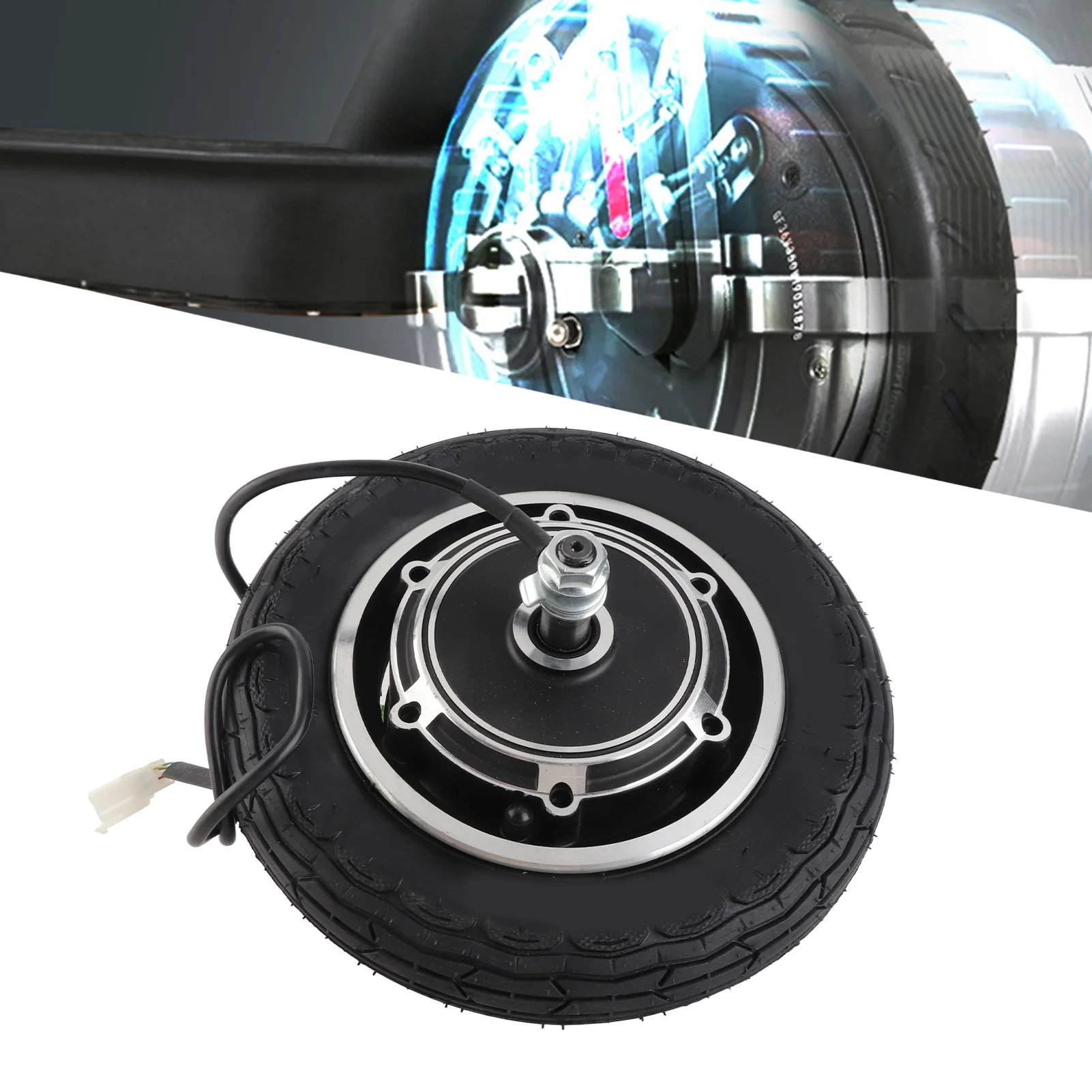 

Мотор-колесо для электросамоката, 24В 350Вт, 10 дюймов, из алюминиевого сплава, аксессуар для электросамоката