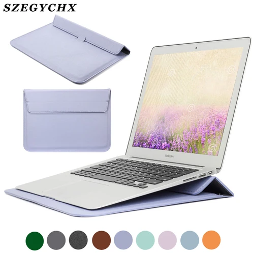 Funda con soporte para portátil para Apple Macbook Air 13, funda M2 Pro 13 16 15, funda para portátil Macbook Pro 14, bolsa M1 M3 2023