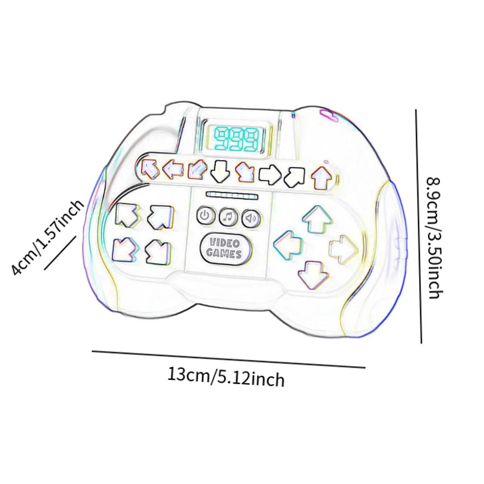 Rhythmus-Spielmaschine, Gehirntraining, Spielzeug, Palm-Spielmaschine für Partygeschenke, Valentinstagsgeschenk, Weihnachten, Geburtstag, Geschenke für Kinder