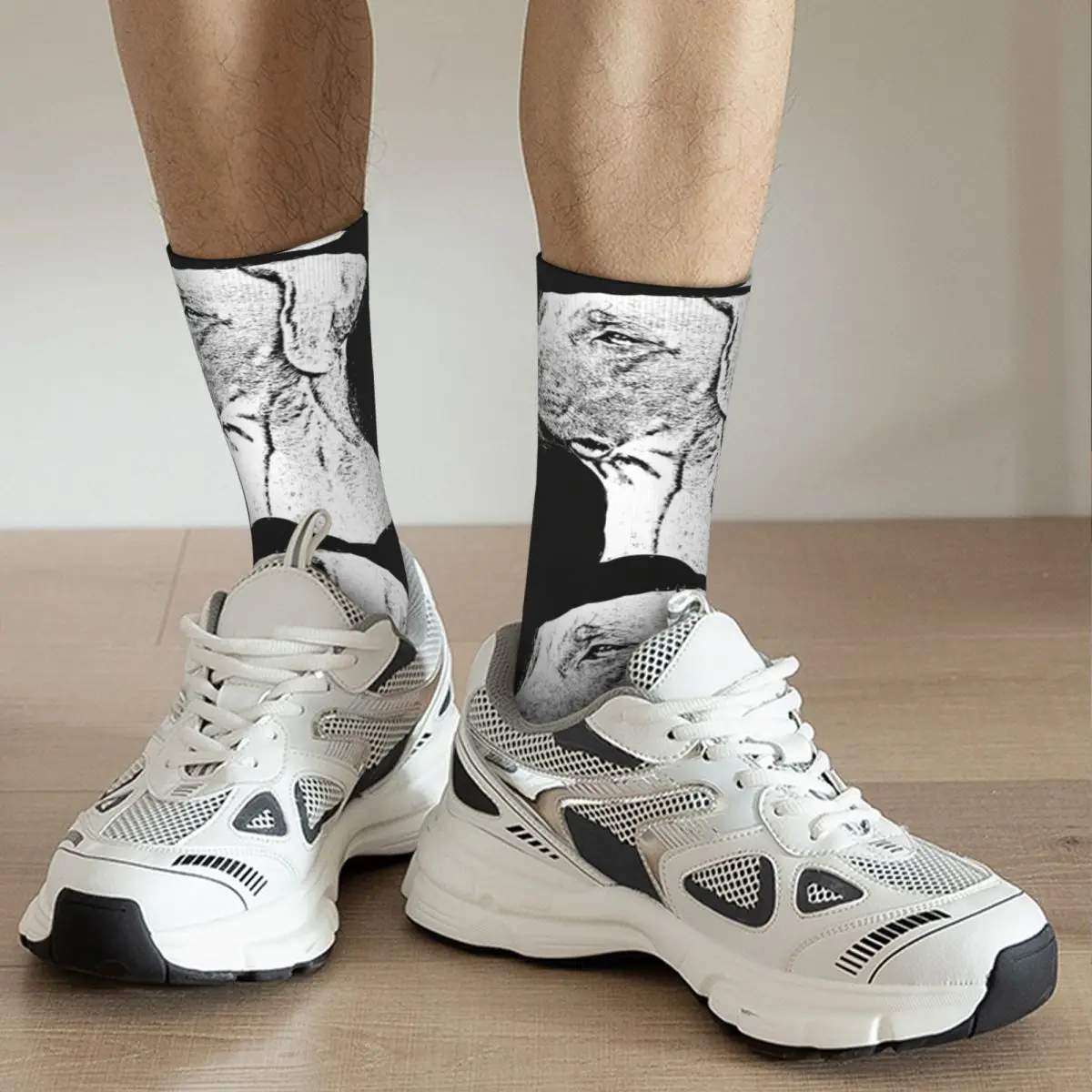 Chaussettes de Compression pour hommes, humoristiques et joyeuses, style Rhodesian, Vintage, ligne Harajuku, Hip Hop, nouveauté, sans couture