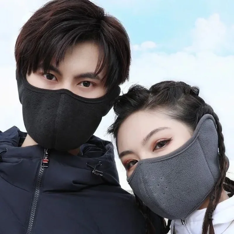 Atmungsaktive warme Wintermaske, Herbst- und Winterradfahren, wind- und kältebeständige Ohrmaske, Zwei-in-Eins-Wireless