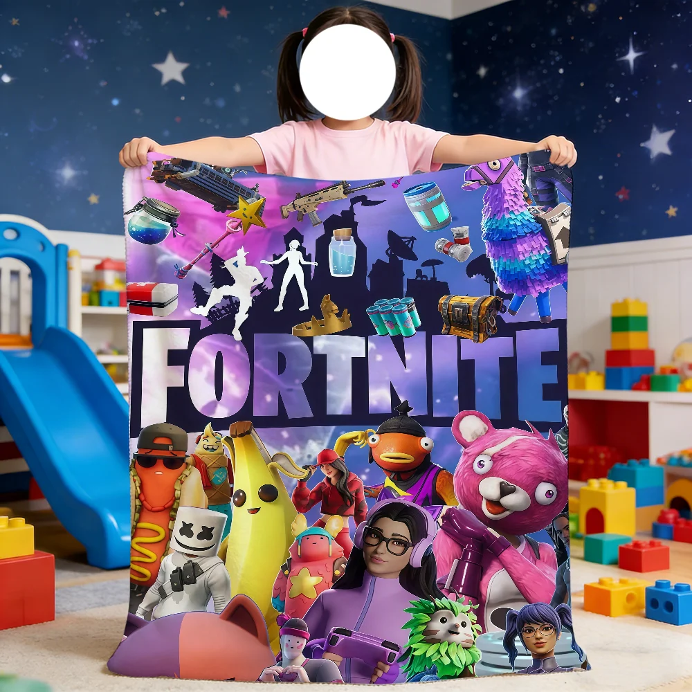 Manta Game Cool F-Fortnite, manta suave para picnic, cama, sofá, hogar, dormitorio, acogedora, cálida y cómoda