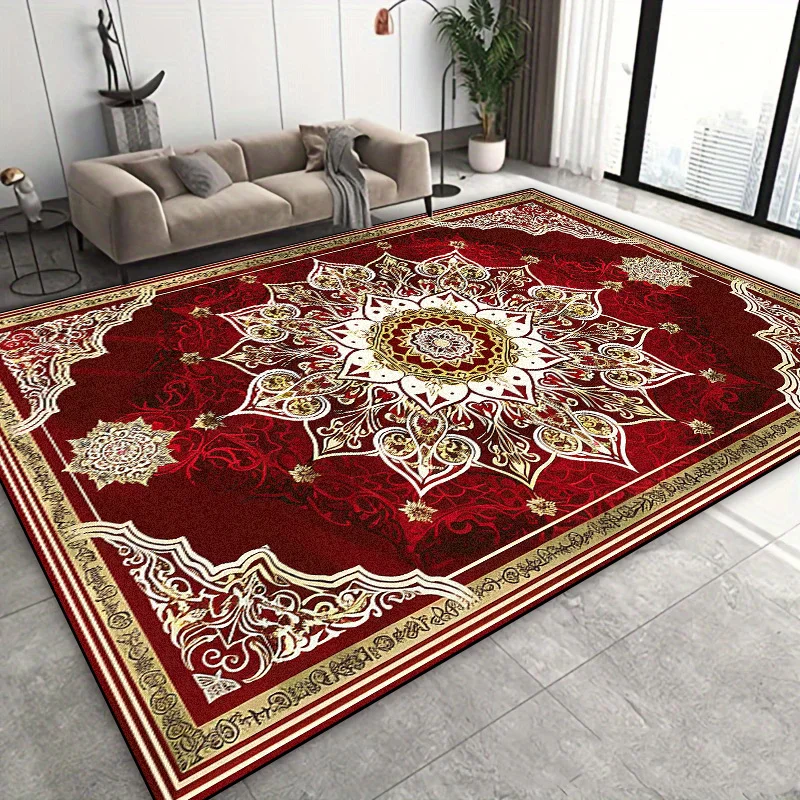 Luxury Persian Carpets for Living Room Decoration Home Large Carpet Non-slip Bedroom Lounge Rug Washable Sofa Coffee Table Mat