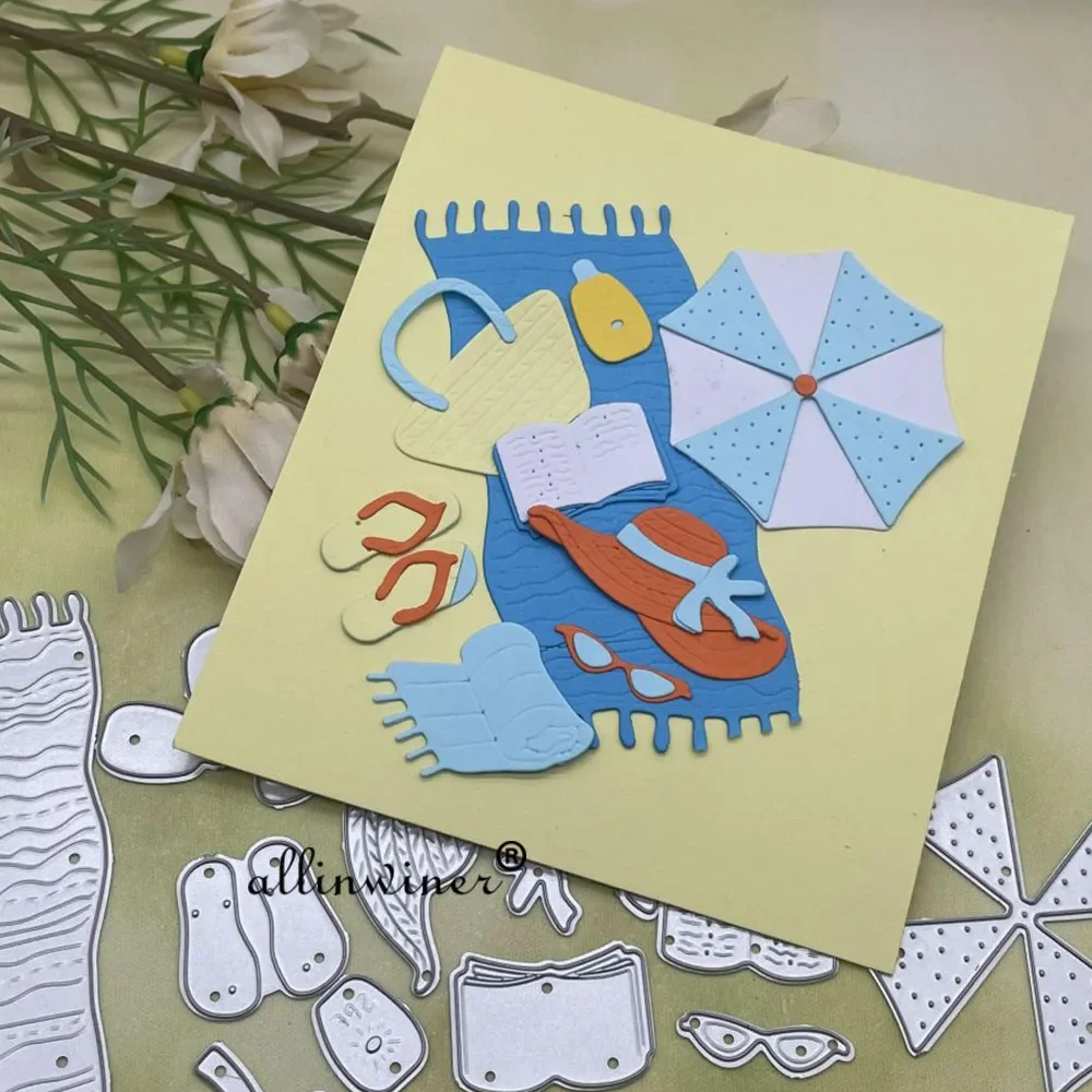 

Beach holiday decoration Metal Cutting Dies Stencils Die Cut for DIY Scrapbooking Album Paper Card Embossing
