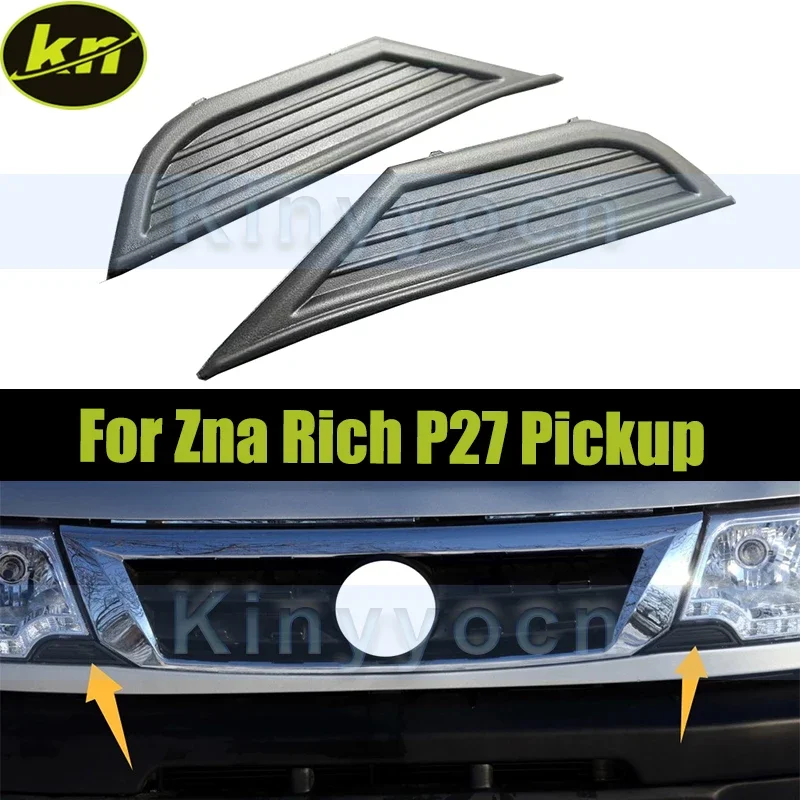 

Car Front Bumper Headlight Cover Trim For Zna Rich P27 Pickup