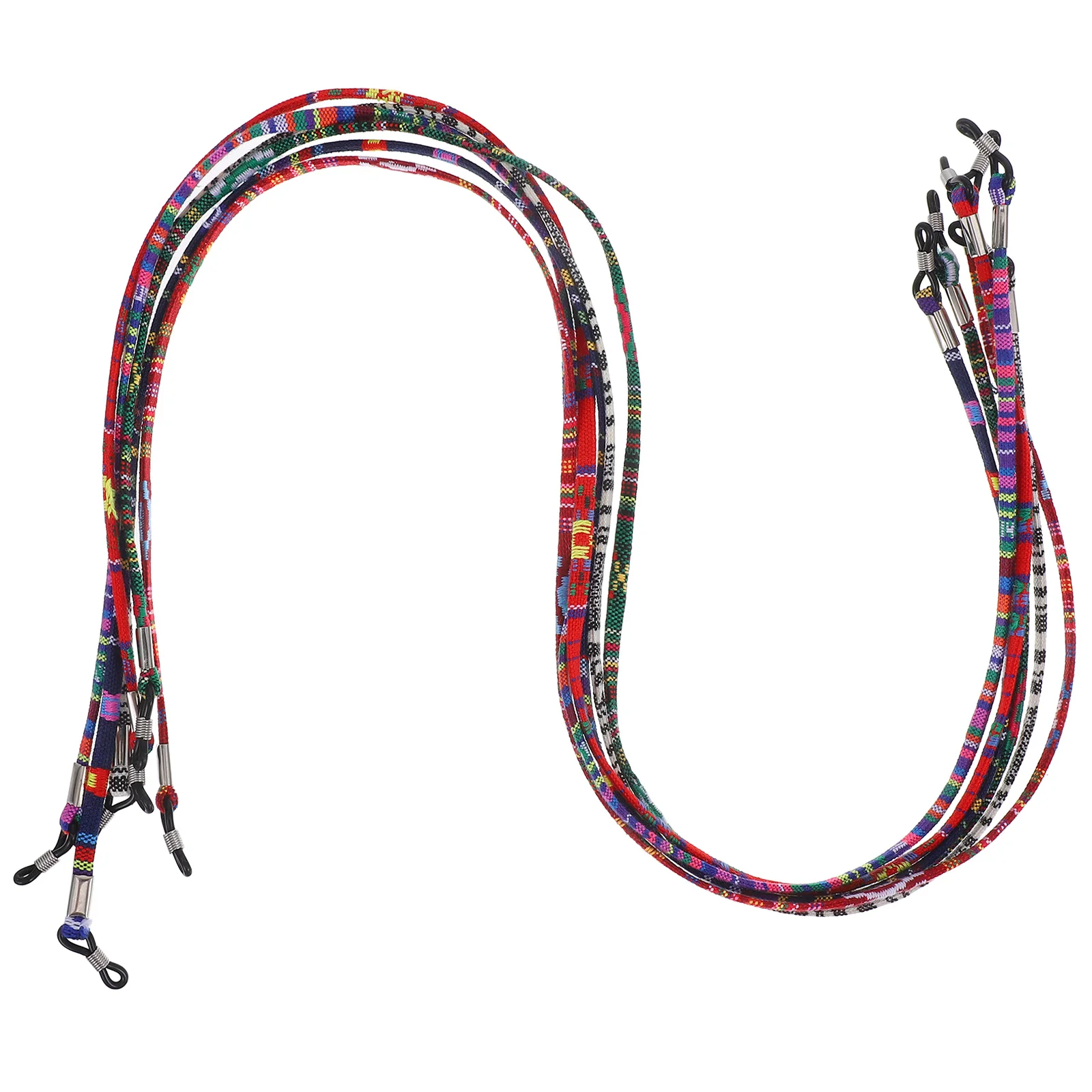 

6Pcs Eyeglass Chain Holder Ethnic Style Flexible Cord for Nearsighted Anti-Fall Eyewear Retainer Universal Glasses