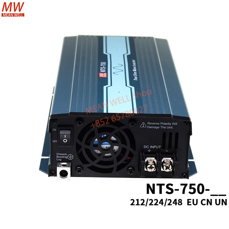 Original MEAN WELL Switching Power Supply 750W High Reliable True Sine Wave DC-AC Power Inverter NTS-750-212EU 224 248 EU CN UN