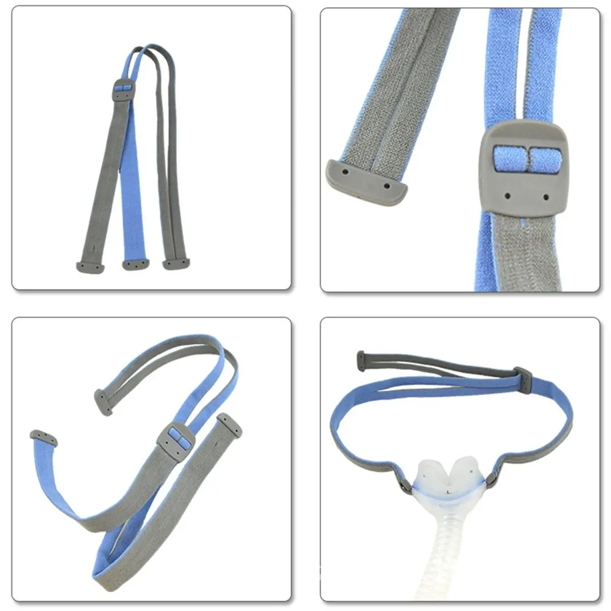 giftnew 2-Pack P10 Headgear Strap Replacement for P10 Nasal Pillow Mask, Elastic Strap, Adjustable Design