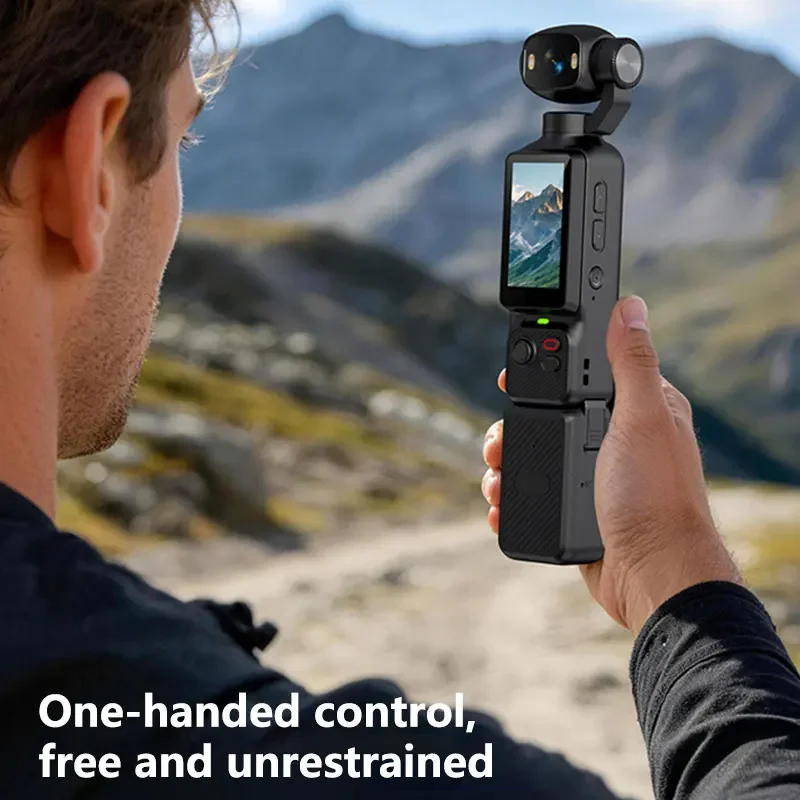 OnePlus 8K Handheld-Actionkamera 180 ° Drehbare Linse Elektronische Anti-Shake-Taschen-Vlog-Kamera mit Zusatzlicht für Outdoor-Sportarten – Detail 8