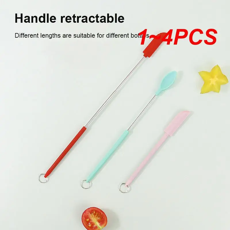 1~4PCS Telescopic Extension Rod Silicon Retractable Durable 304 Stainless Steel Food Grade Silicone Kitchen Accessories