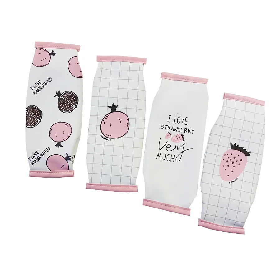 1 Pcs/lot Novelty Pomegranate Strawberry Pencil Cases Zakka Pu Leather Pen Bag Stationery Material Escolar Office Supplies