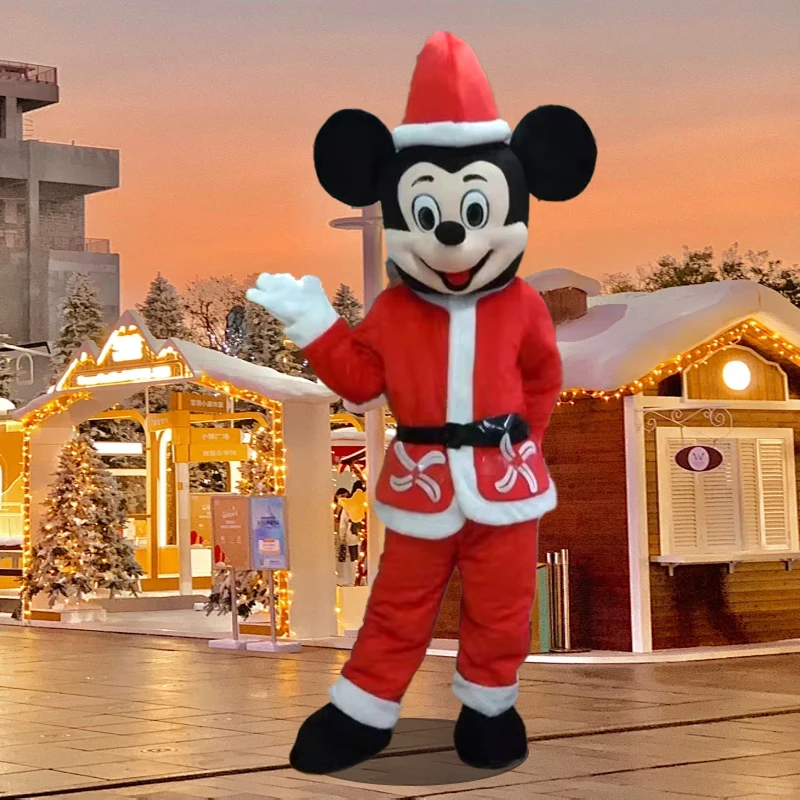 ชุดมาสคอตมิกกี้มินนี่สำหรับคริสต์มาส ชุดคอสเพลย์ตัวการ์ตูนแฟนซี ชุดสำหรับงานอีเว้นท์ งานคาร์นิวัล งานปาร์ตี้ งานแสดง ของขวัญวันเกิด