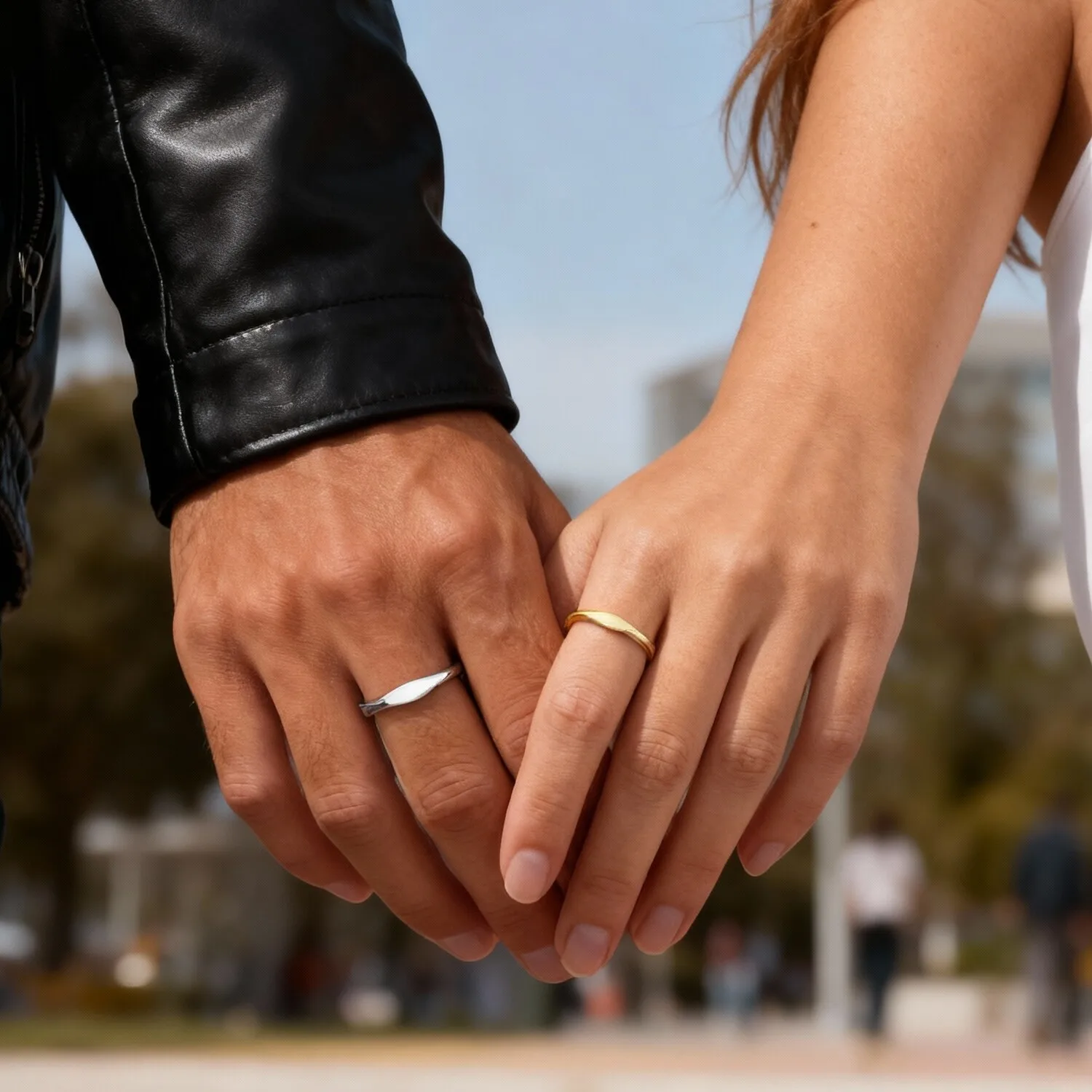 Minimalist Couple Ring for Men Women,Engrave Her/His Initials Name Stainless Steel Ring,Valentine's Day Anniversary Gift