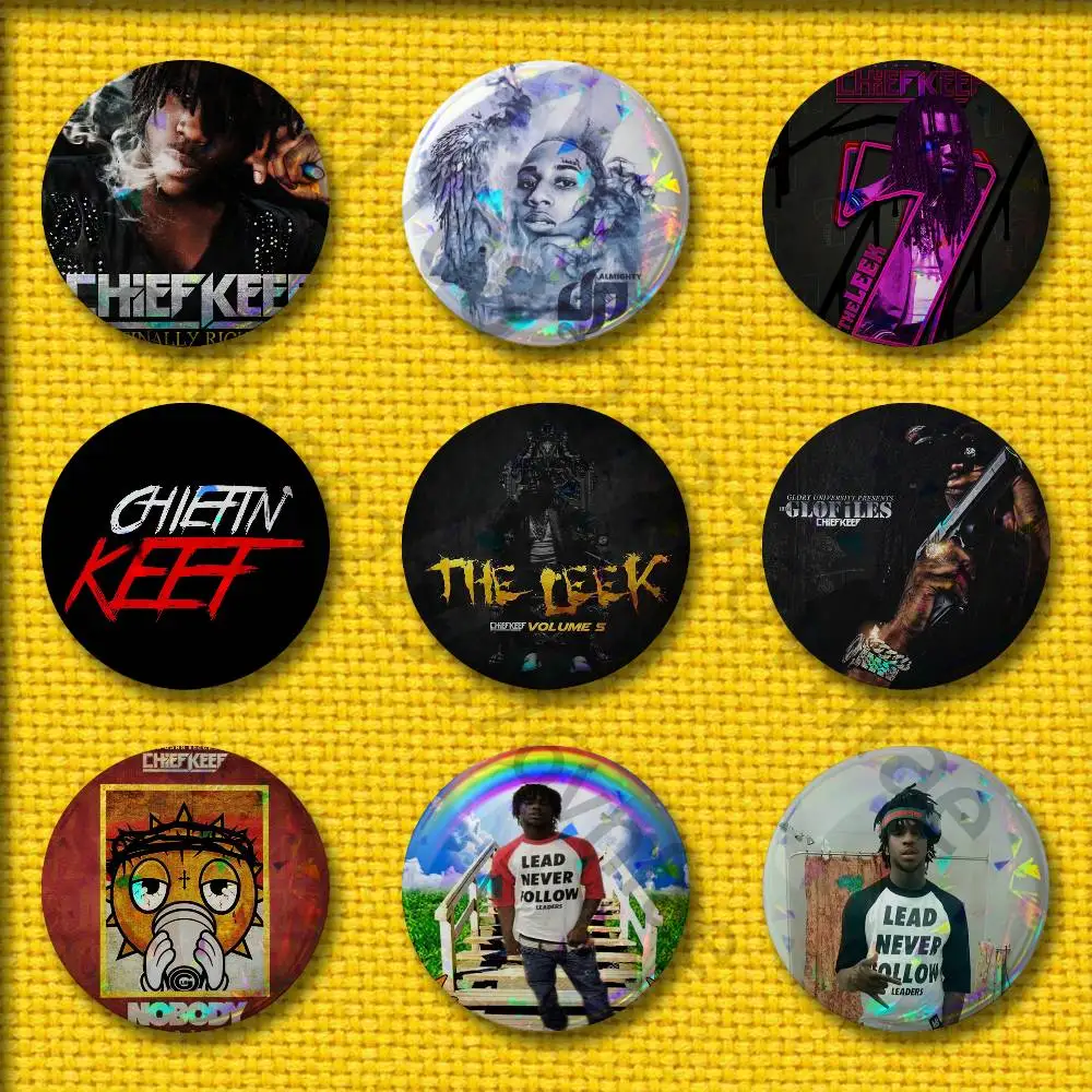 

C-Chief K-Keef Finally Rich Dedication Badges 75mm 25mm 44mm 32mm 58mm Round Pin Brooch Souvenir Cosplay Gift Accessories