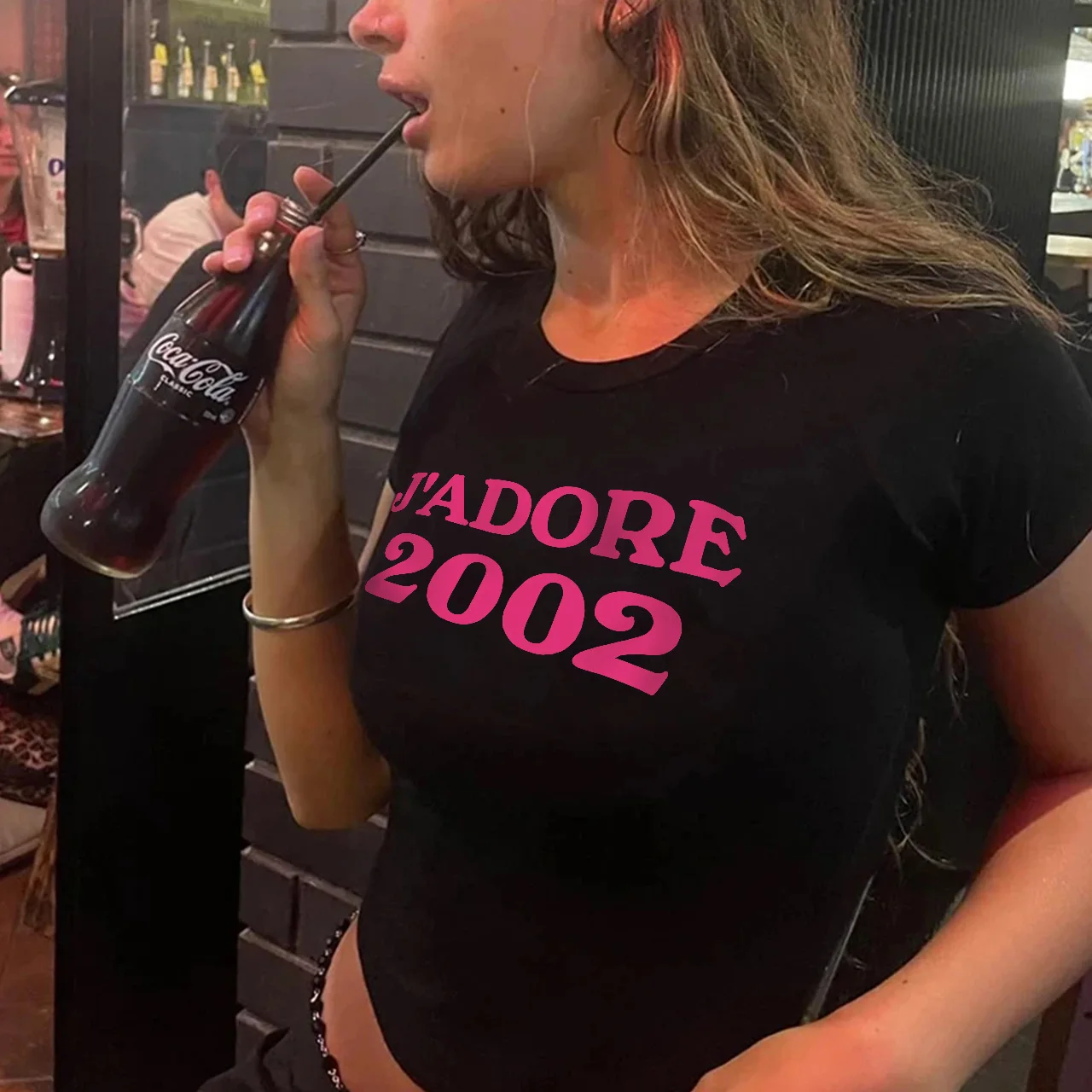 

Винтажные черные укороченные топы Y2k с буквенным принтом, летняя уличная одежда, сексуальные футболки с короткими рукавами, эстетичная женская одежда в стиле панк 2000-х годов