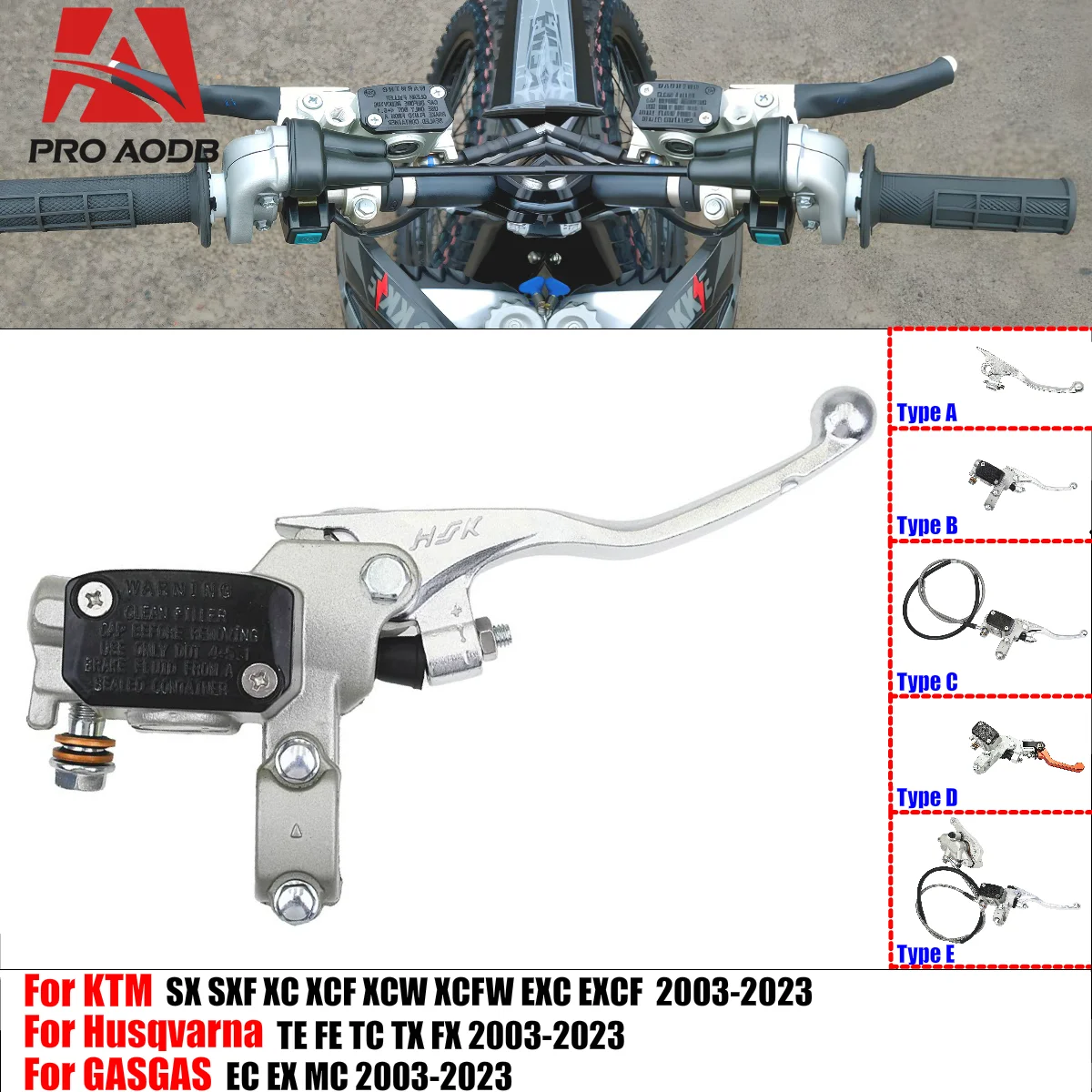 

7/8" 22mm Motorcycle High-Quality Front Hydraulic Brake Pump Master Cylinder Lever For KTM SX SXF XCW EXC EXCF XC XCF etc