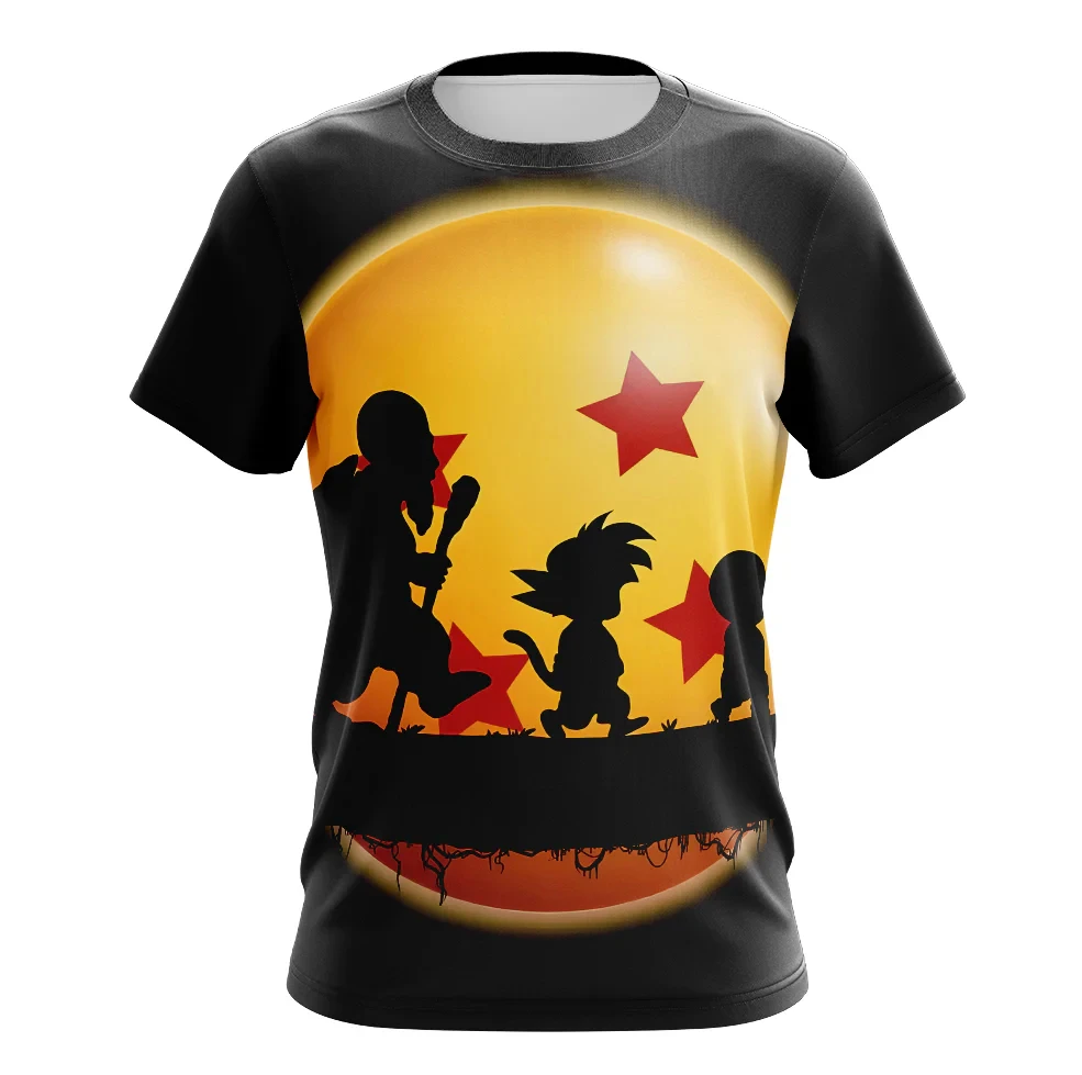 Trendiges Dragon Ball Multi-Charakter 3D-Druck Cosplay T-Shirt Fitness Sport Anime Ausstellungs-Kurzarmshirt