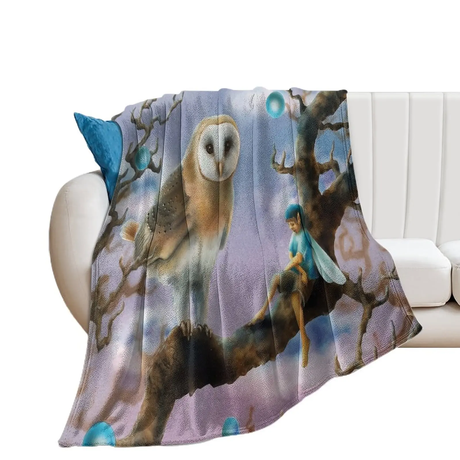 Owl Sentry Throw Blanket for winter Comforter Designers Thermal Blankets