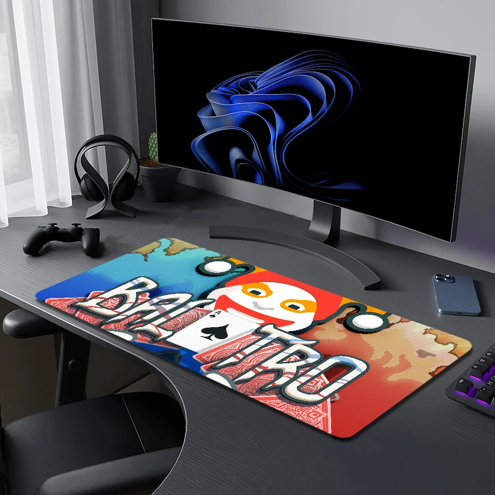 لوحة ماوس كارتونية B-Balatro Joker كبيرة حصيرة مكتبية لوحة مفاتيح مريحة للمكتب المطاطي لعبة الكمبيوتر غير قابلة للانزلاق ومضادة للفرش مخصصة للمنزل أفضل Pr
