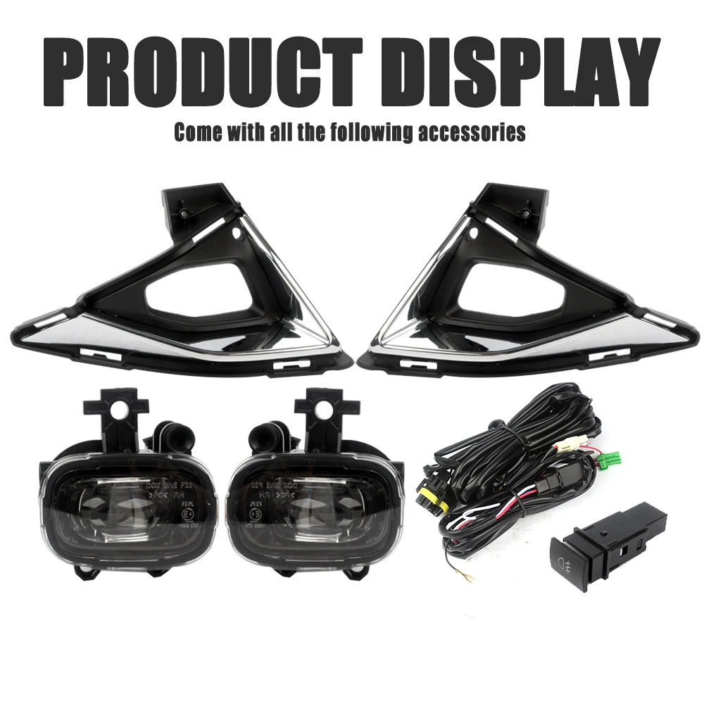 DLAA Front Bumper Fog Lamp Upgrade Kit FOR Nissan Qashqai 2022-2023 Version Additional Foglight Set Switch + Wiring