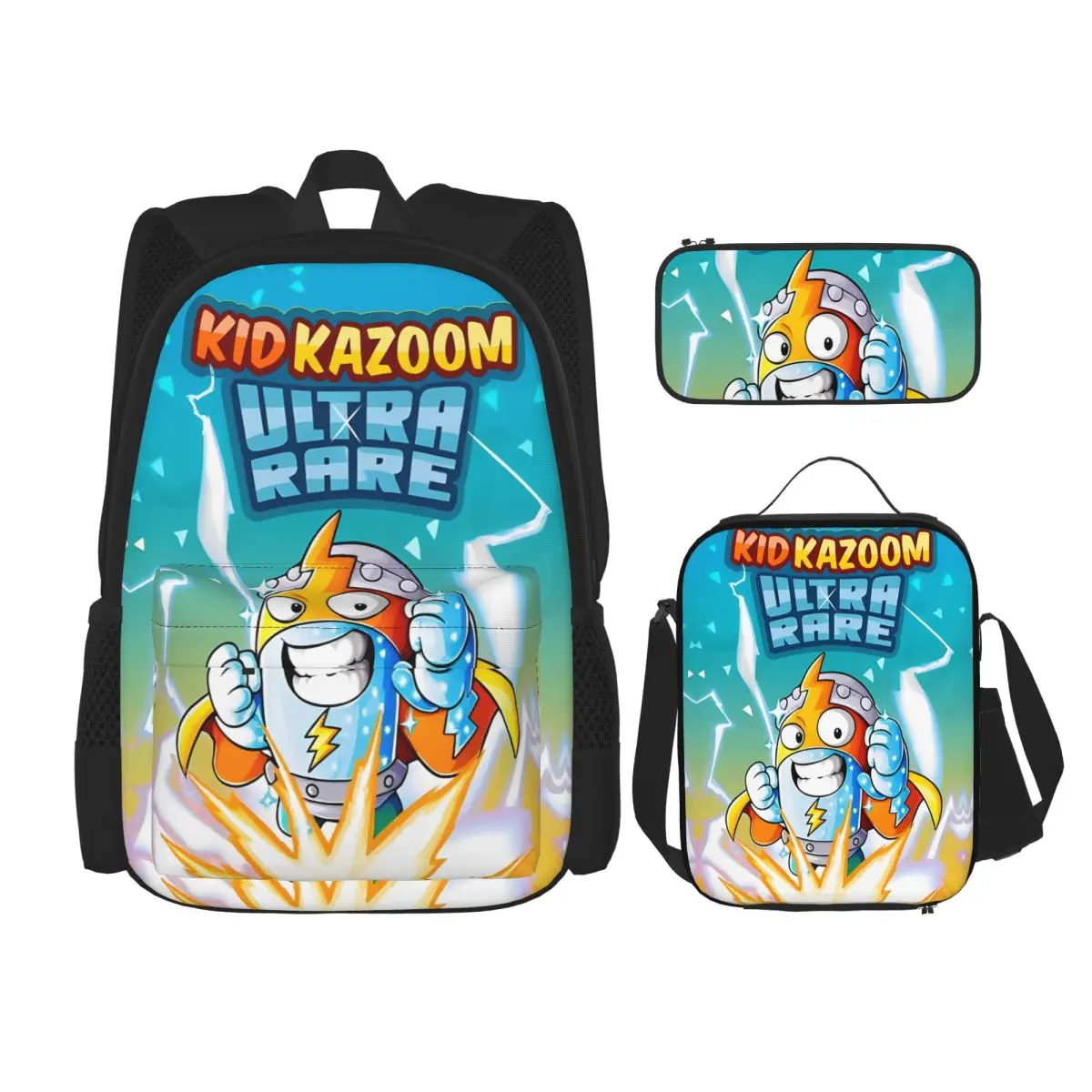 

Рюкзак с героями мультфильмов SuperThings для подростков Kazoom Power, детский сад, рюкзак, сумка для обеда, пенал