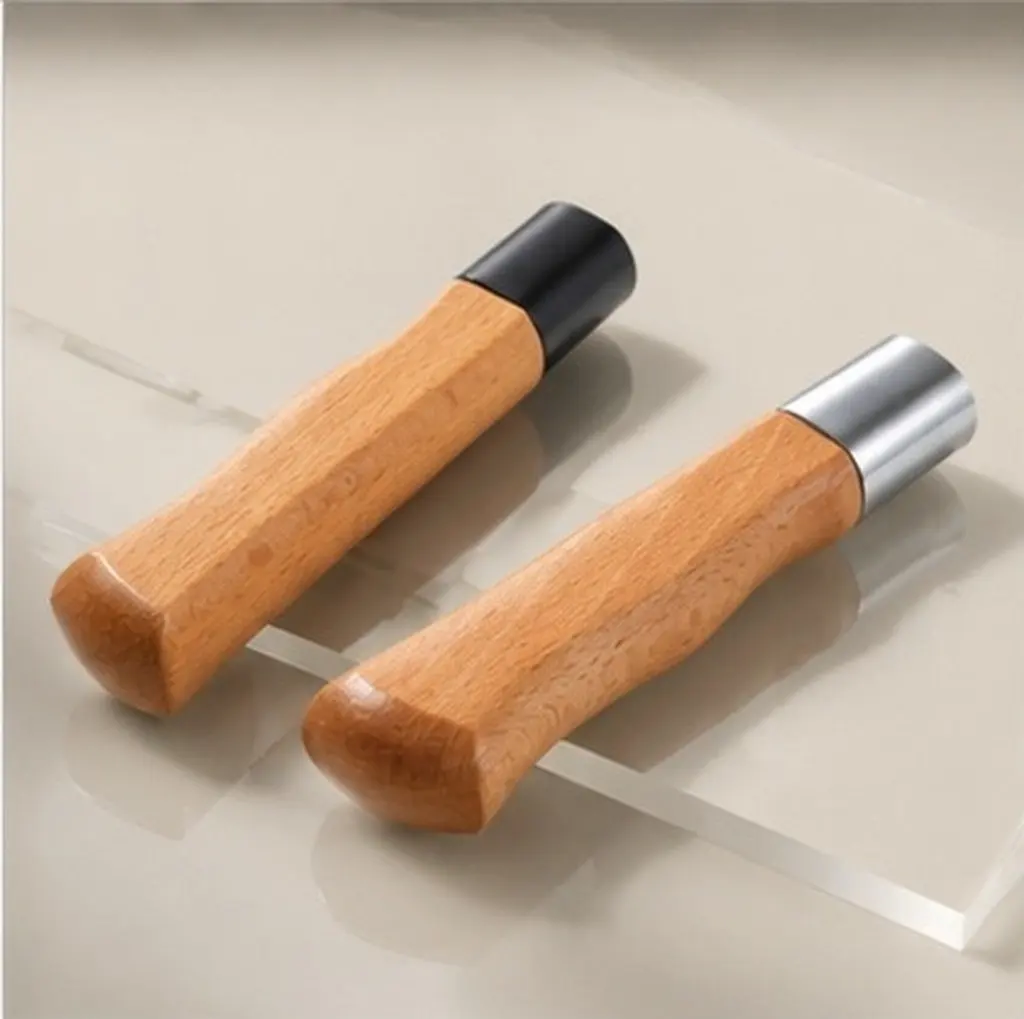 2Pcs Rosewood Wooden Handle for Kitchen Cutters Ergonomic Comfort Grip Anti-Skid Replacement Parts Suitable for Chinese Cleavers