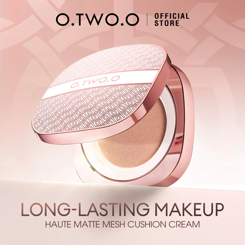 O.TWO.O Air Cushion BB Cream Matte Finish Waterproof Non-stick Long-lasting Oil-control Cushion Compact With Puff Face Makeup