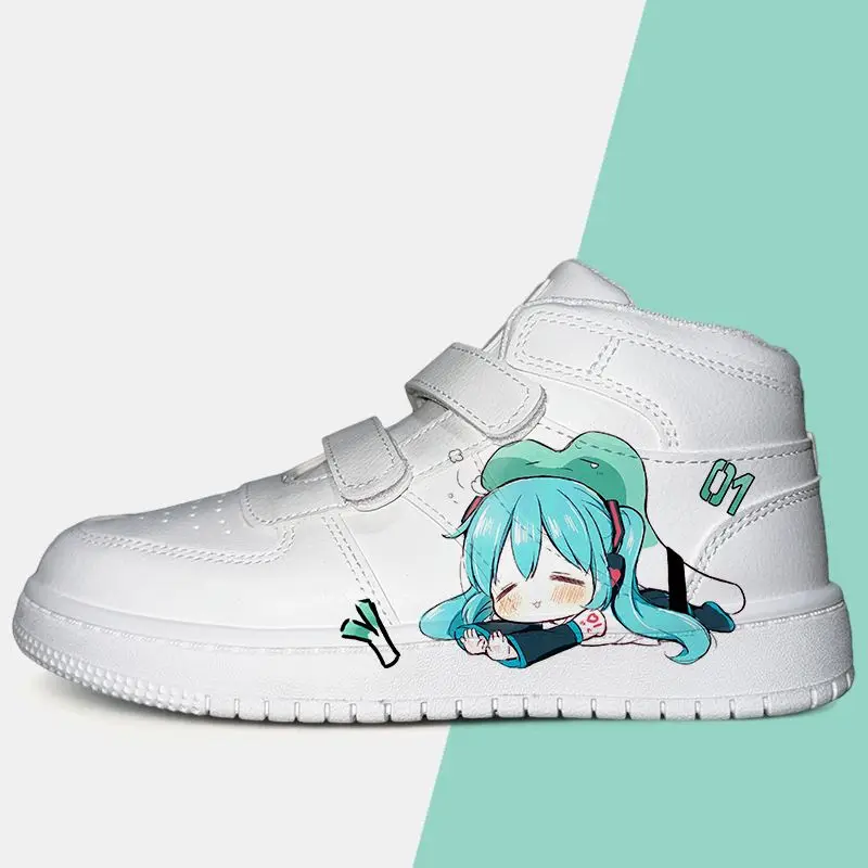 Kawaii Hatsune Miku hand-painted peripheral miku two-dimensional animation student female cartoon cute casual sneakers wholesale