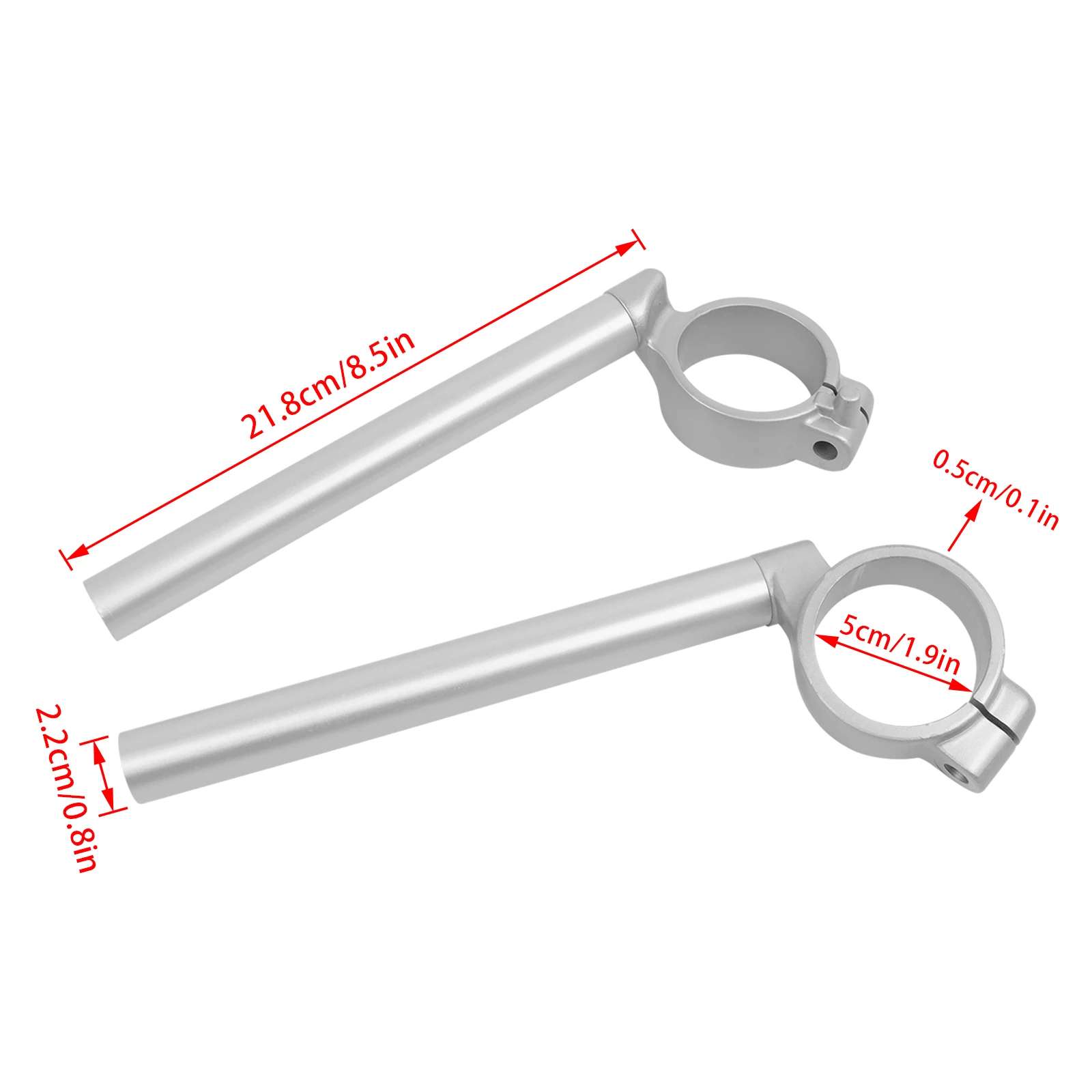50mm Fork Tube Riser Clip-On Handlebars Clip Ons Motorcycle Handle Bar Grips For Suzuki GSXR100 GSX-R1000 GSXR 1000 2009-2016