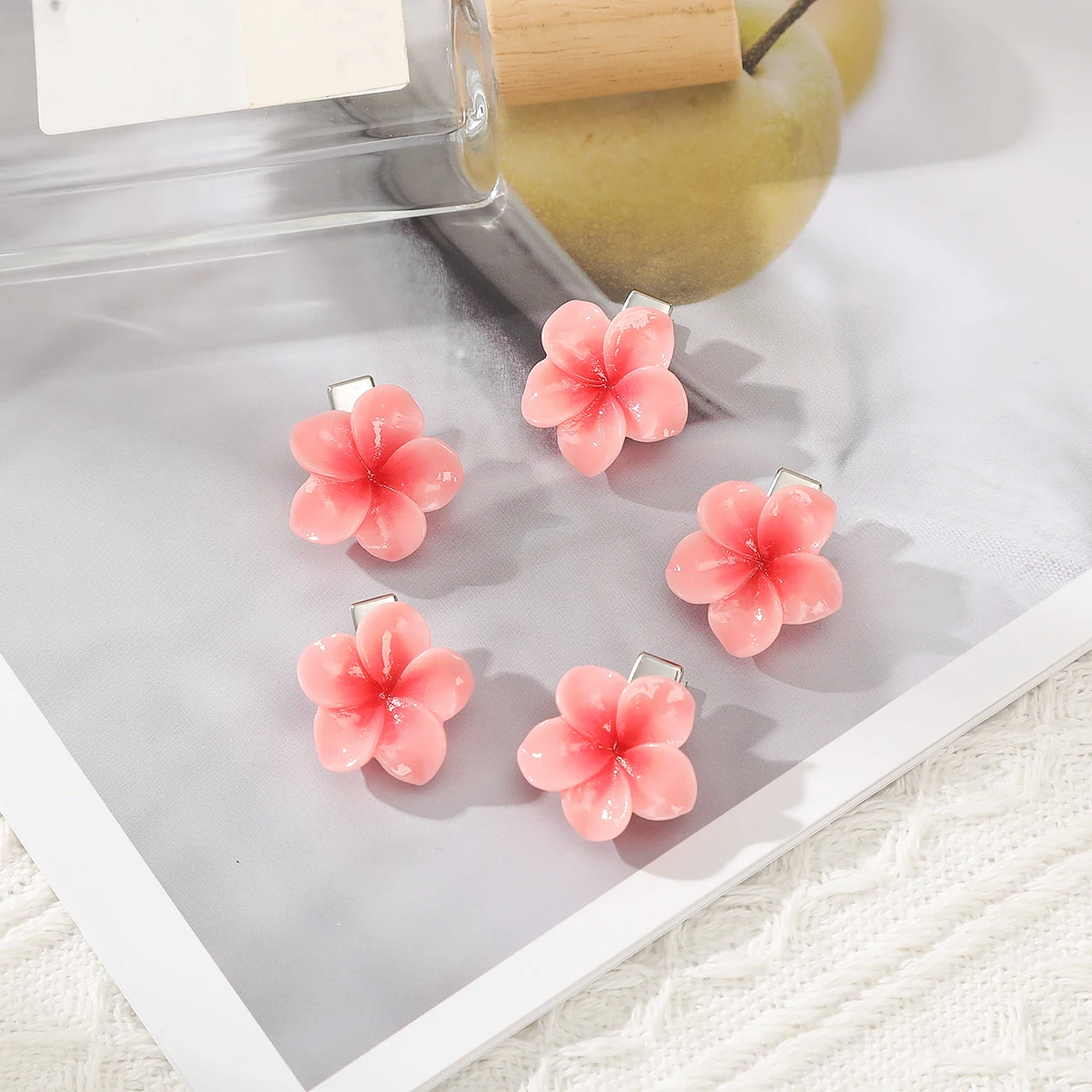 5PCS/set Hairpin Flower Festival Hair Clip Small Mini Cute  Hair Accessories Girls Ponytail Styling Hair Clip Fashion Hairpin