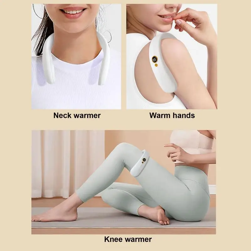 

Portable Neck Warmer Rechargeable Hand Warmers 4 Modes Portable Fast Heating Pad Heated Neck Wrap For Outdoor Indoor