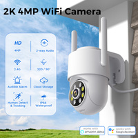 4MP 2K Mini Wifi Camera with 4X Digital Zoom Indoor Night Vision IP Surveillance Camera for Home Security Protection ICsee APP