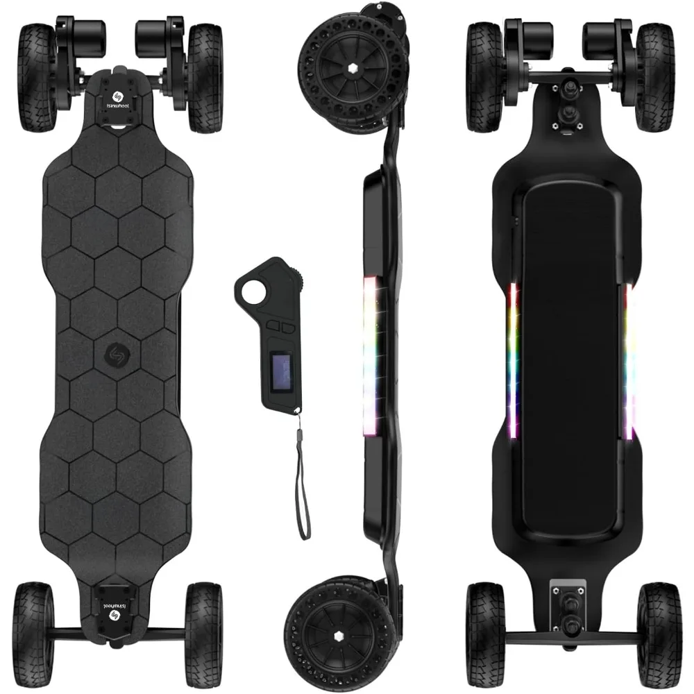 

Electric Skateboard with Remote, 1200W/450W/3000W Brushless Motor, 30 Mph 32Mph Top Speed, Electric Longboard for Adults ＆Teens