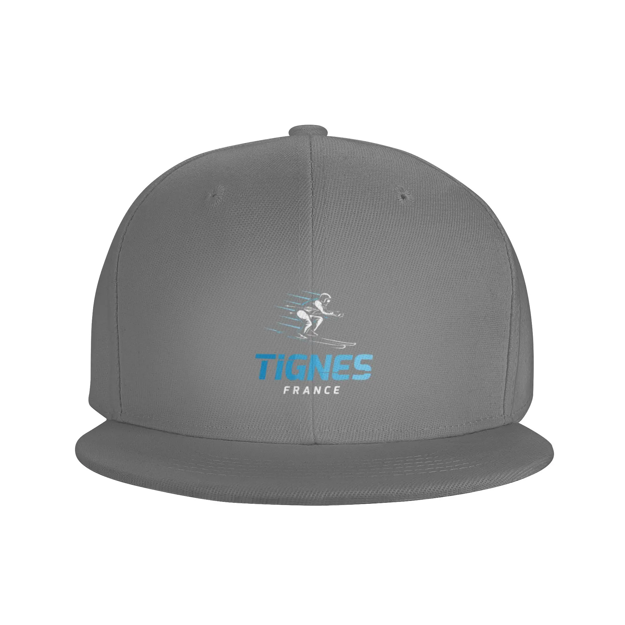 Fashion Tignes France Ski Resort Skiing Souvenir Flat Brim Sun Hat  Suitable For Round Faces Hats For Women
