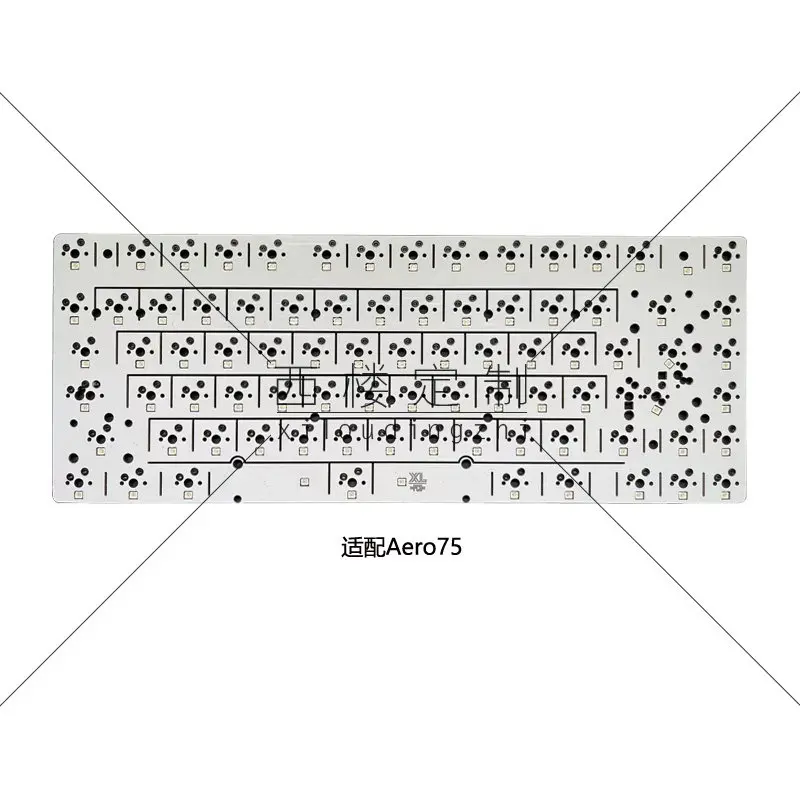 Replacement RGB PCB 6.25u for Gray studio Aero75 Keyboard for multiple Layouts