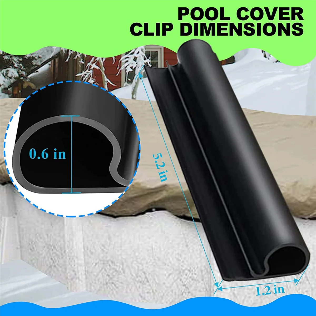 36 Pack Pool Cover Clips for the Winter Ground Cover of the Securing Swimming Pool Cover