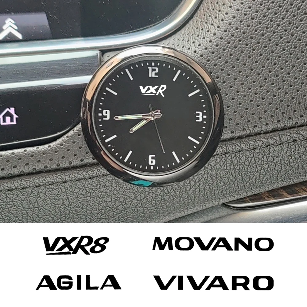 Car Quartz Clock Luminous Automobile Internal Stick-On Digital For VAUXHALL AGILA ANTARA MOVANO VIVARO VXR VXR8 Auto Accessories