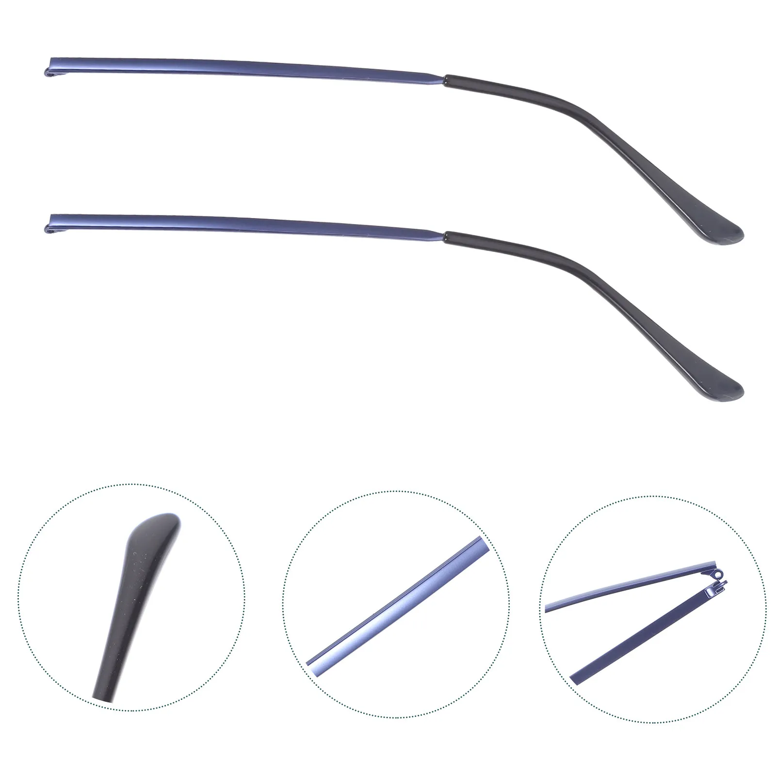 

1 пара металлических дужек для очков, универсальные, удобные, износостойкие, для замены и ремонта очков