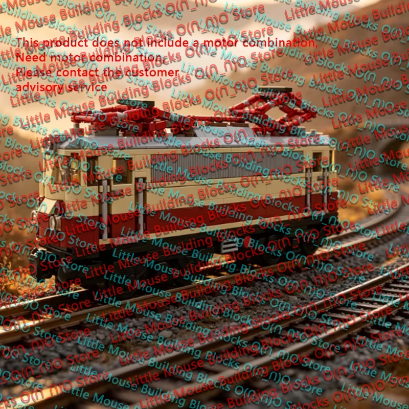 QWERT City Car Model MOC Building Bricks BR 112 Traction Locomotive Modular Technology Gifts Holiday Assemble Children Toys Suit