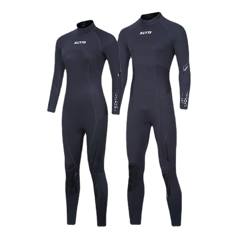 ZCCO 3MM Diving Suit Male One Piece Long Sleeve Female Thickened Warm Swimming Suit Floating Diving Suit Surfing Jellyfish