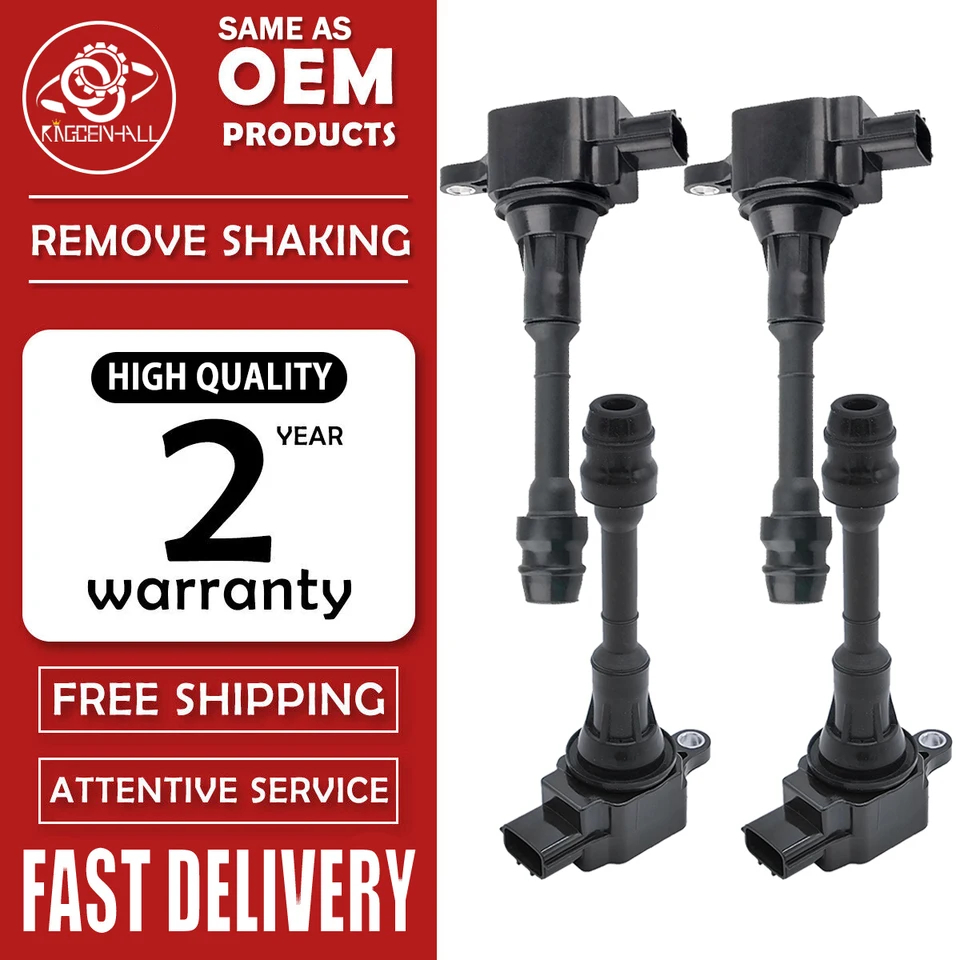 4PCS 22448-8H300 UF350 Ignition Coil For NISSAN X-TRAIL T30 SENTRA