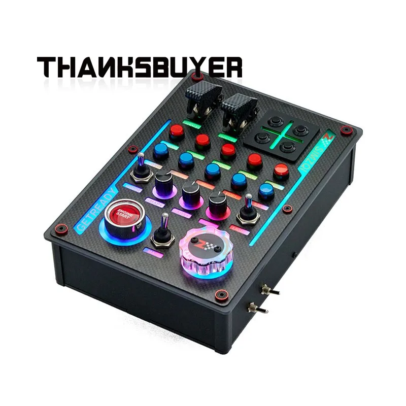 SIMZQI X5 Button Box Sim Racing Simulator RGB Controller Box dla Thrustmaster Simagic Fanatec