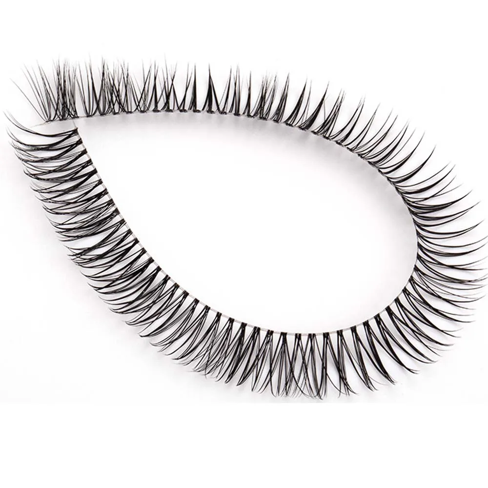 DIY Clusters Transparent Stem Eyelash Extension Segmented Strip Lashes Dramatic Lash Bundles Soft Ribbon False Eyelashes Makeup